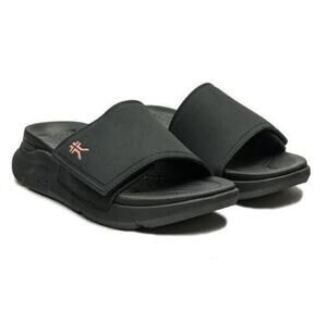 Kuru Moment Slide Sandals Jet Black Size 8